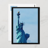 NYCリバティブルー像 ポストカード (正面/裏面)