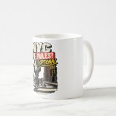 NYCルールは任意 コーヒーマグカップ (正面右)