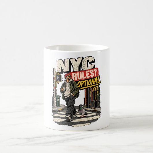 NYCルールは任意 コーヒーマグカップ (中央)