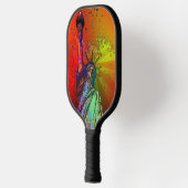 NYCレインボーサイケデリックカラー自由像1R ピックルボールラケット (左)