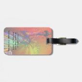 NYCレインボーサイケデリックカラー自由像1R ラゲッジタグ (裏面横)