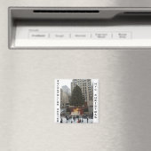 NYCロックフェラーセンターアイススケートで滑るリンク磁石 マグネット (インサイチュ (食洗機))