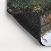 NYCロックフェラーセンターアイスリンクでのクリスマス マウスパッド (コーナー)