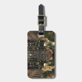 NYCロックフェラーセンタークリスマスツリー降雪 ラゲッジタグ (正面縦)