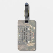 NYCロックフェラーセンタークリスマスツリー降雪 ラゲッジタグ (裏面縦)