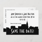 NYCワイドクライスラー01Bシルエット保存日 案内ポストカード (正面/裏面)