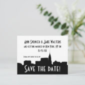 NYCワイドクライスラー01Bシルエット保存日 案内ポストカード (スタンド正面)