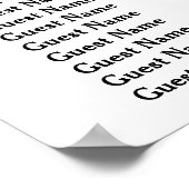 NYCワイドシルエットDIY BGカラーシーティングチャート ポスター (角)