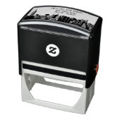 NYCワイドスカイラインエッチングBWアドレスゴムスタンプ セルフインキングスタンプ (商品)