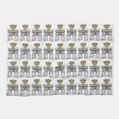 NYCワシントンスクエアアーチハヌカー（ユダヤ教）メノラー キッチンタオル (横)