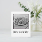 NYC下水道はがき ポストカード (スタンド正面)