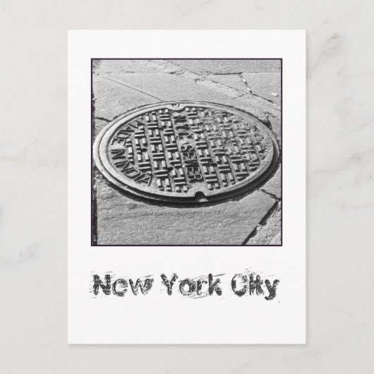 NYC下水道はがき ポストカード (正面)