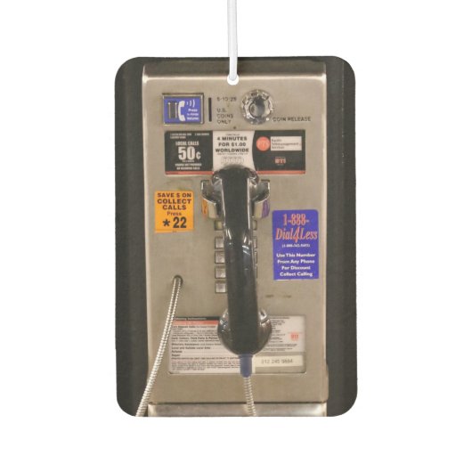 NYC公衆電話 カーエアーフレッシュナー (正面)