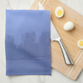 NYC圧倒する青く霧深いスカイラインCricketDiane キッチンタオル (四つ折り)