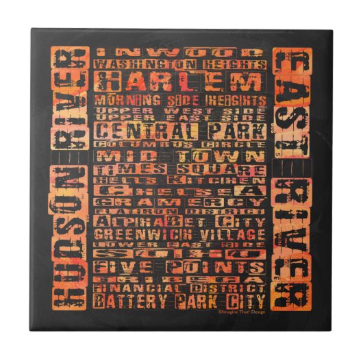 NYC地区オレンジ タイル (正面)