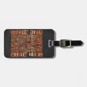 NYC地区オレンジ ラゲッジタグ (正面横)