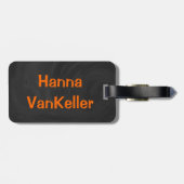 NYC地区オレンジ ラゲッジタグ (裏面横)