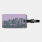 NYC大きいAppleのヴィンテージの写実的なスタイル ラゲッジタグ (裏面横)