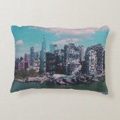 NYC大きいAppleの小さい点の写実的なスタイル アクセントクッション (裏面)