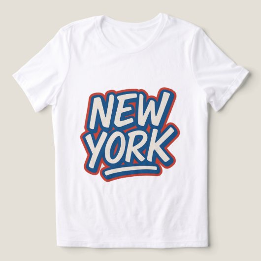 NYC州オブマインド – 女性の通りシックTee トライブレンドＴシャツ (デザイン正面)