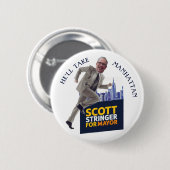 NYC市長用ストリンガー2021ボタン 缶バッジ (正面&裏面)