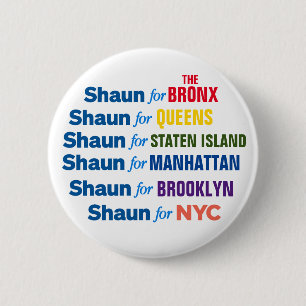 NYC市長2021ボタンのショーン·ドノバン 缶バッジ