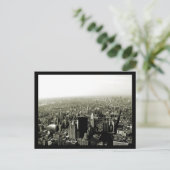 NYC帝国州の意見B&W ポストカード (スタンド正面)
