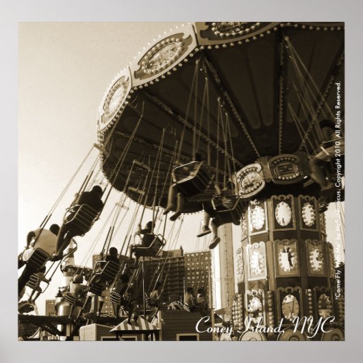 NYC来ポスター「Fly With Me」コニー島 ポスター (正面)