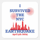 NYC生き延び地震2024年4月5日 スクエアシール (正面)