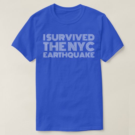 NYC生き延び地震4月5日 Tシャツ (デザイン正面)