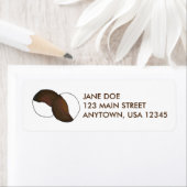 NYC白黒Cookieの住所 シール (インサイチュ)