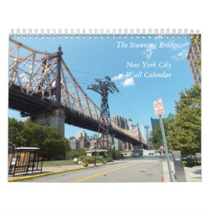 NYC素晴らしウォールカレンダーの橋 カレンダー