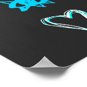 NYC自由旅行ドードルアートの像 ポスター (角)