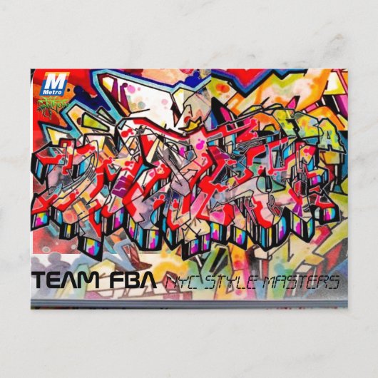 NYC落書きポストカード ポストカード (正面)