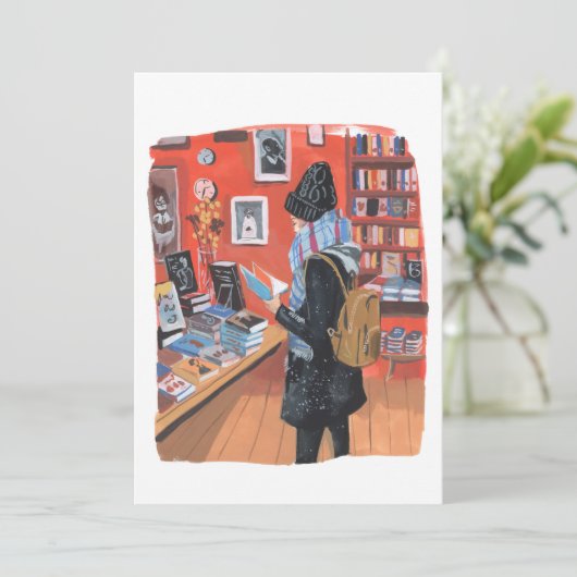 NYC読書店の冬 招待状 (スタンド正面)