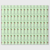 NYC超高層ビルリースホリデーニューヨーククリスマス ラッピングペーパー (フラット)