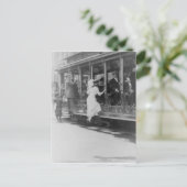 NYC路面電車への搭乗 ポストカード (スタンド正面)