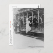 NYC路面電車への搭乗 ポストカード (正面/裏面)