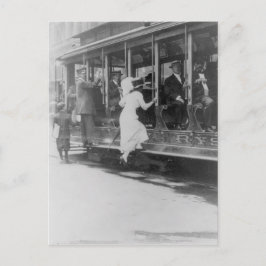 NYC路面電車への搭乗 ポストカード