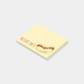 NYC通りミートホットドッグホットドッグウィナーマスタード ポストイット (アングル)