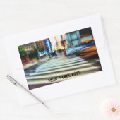 NYC通り抽象芸術シール 長方形シール (封筒)