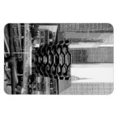 NYC通り – モノクロ マグネット (横)