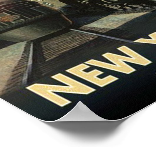 NYC道路 ポスター (角)