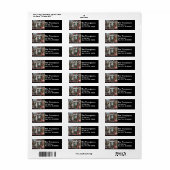 NYC郵送差出人住所ラベル ラベル (フルシート)