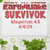 NYC震生き延び震トリ州2024 キッチンタオル (折り畳み)