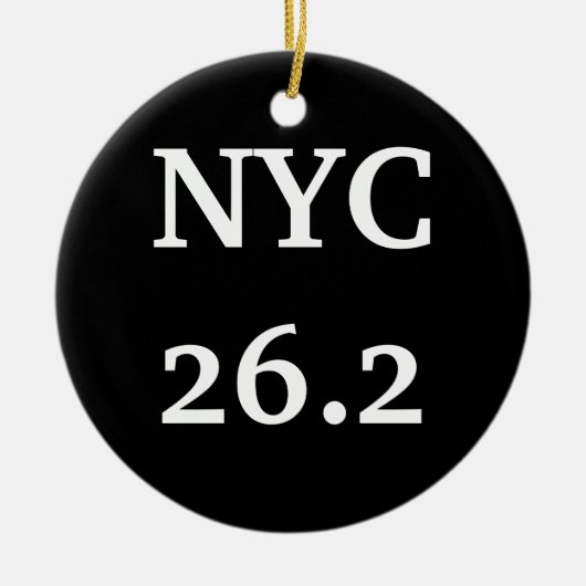 NYC26.2オーナメント セラミックオーナメント (正面)