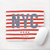 NYC |の赤、白く及び青のデザイン マウスパッド (マウス)