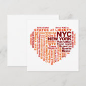 NYC への招待 - カスタマイズ可能！ 招待状 (正面/裏面)