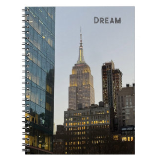 NYC エンパイア・ステート・ビルディングの螺旋写真ノート ノートブック