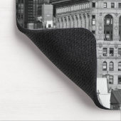 NYC: クライスラの建物、Flatiron B&W 001の背部 マウスパッド (コーナー)